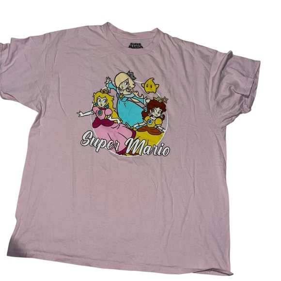 Super Mario Bros Other - Super Mario brothers bros Princess t-shirt pink men’s xl